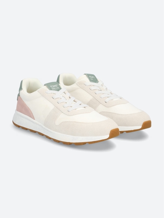 Toms Shoes - TOMS Cream Sneakers with Pink and Sage Accents